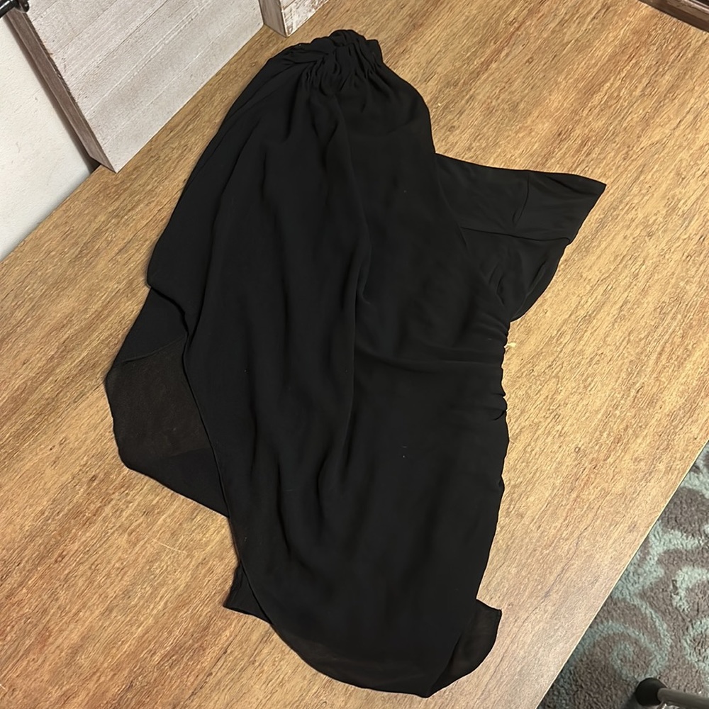 Alice & Olivia asymmetrical one shoulder convertible little black dress - Picture 9 of 9